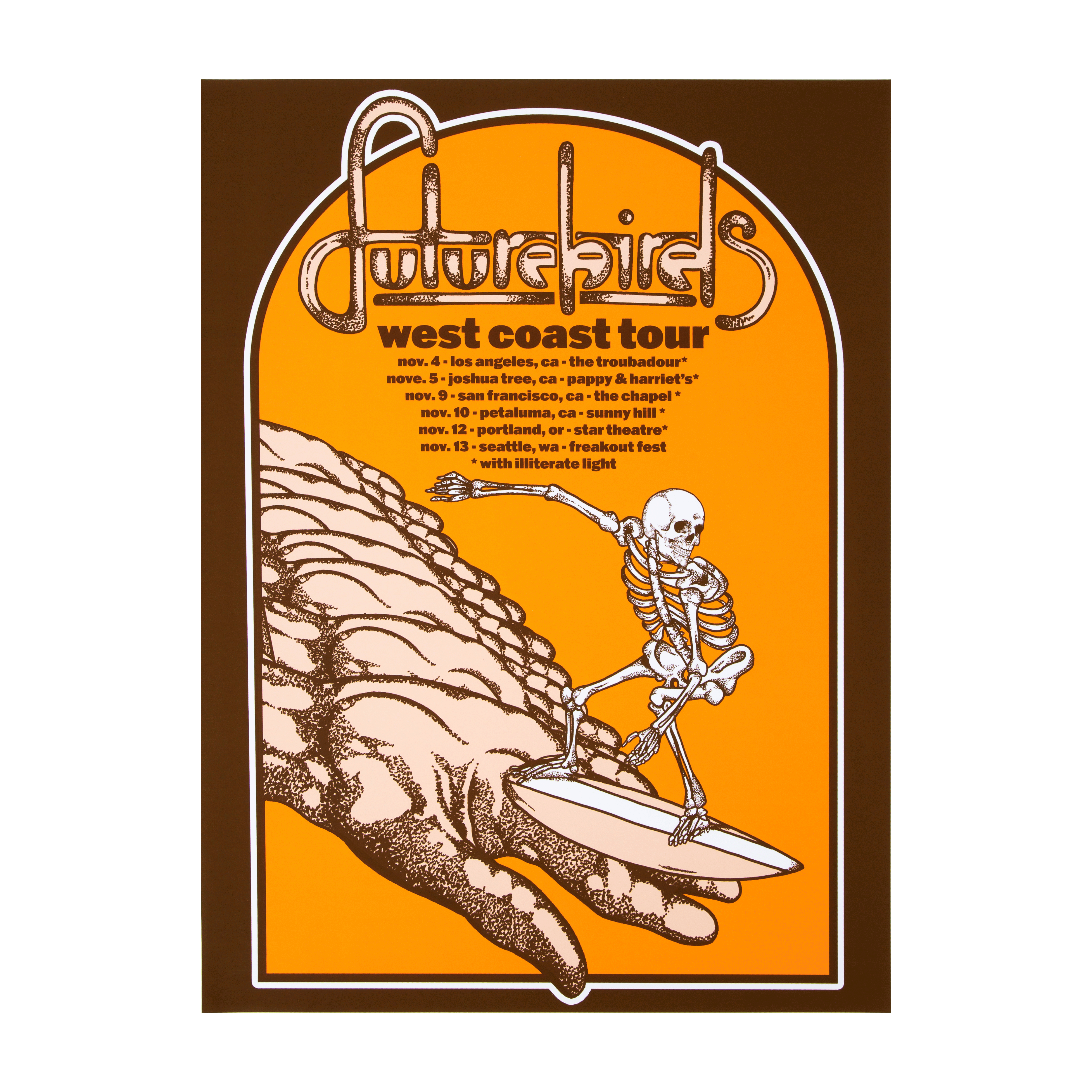 West Coast Poster – Futurebirds Merch